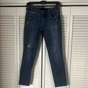 Refuge Straight Leg Jeans with Distressing